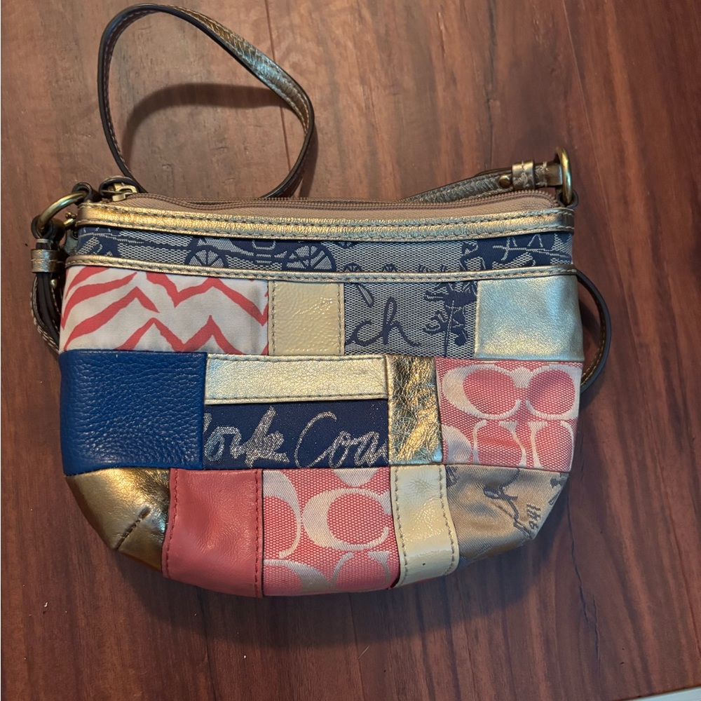 Coach Multicolor Patchwork Clutch - image 1